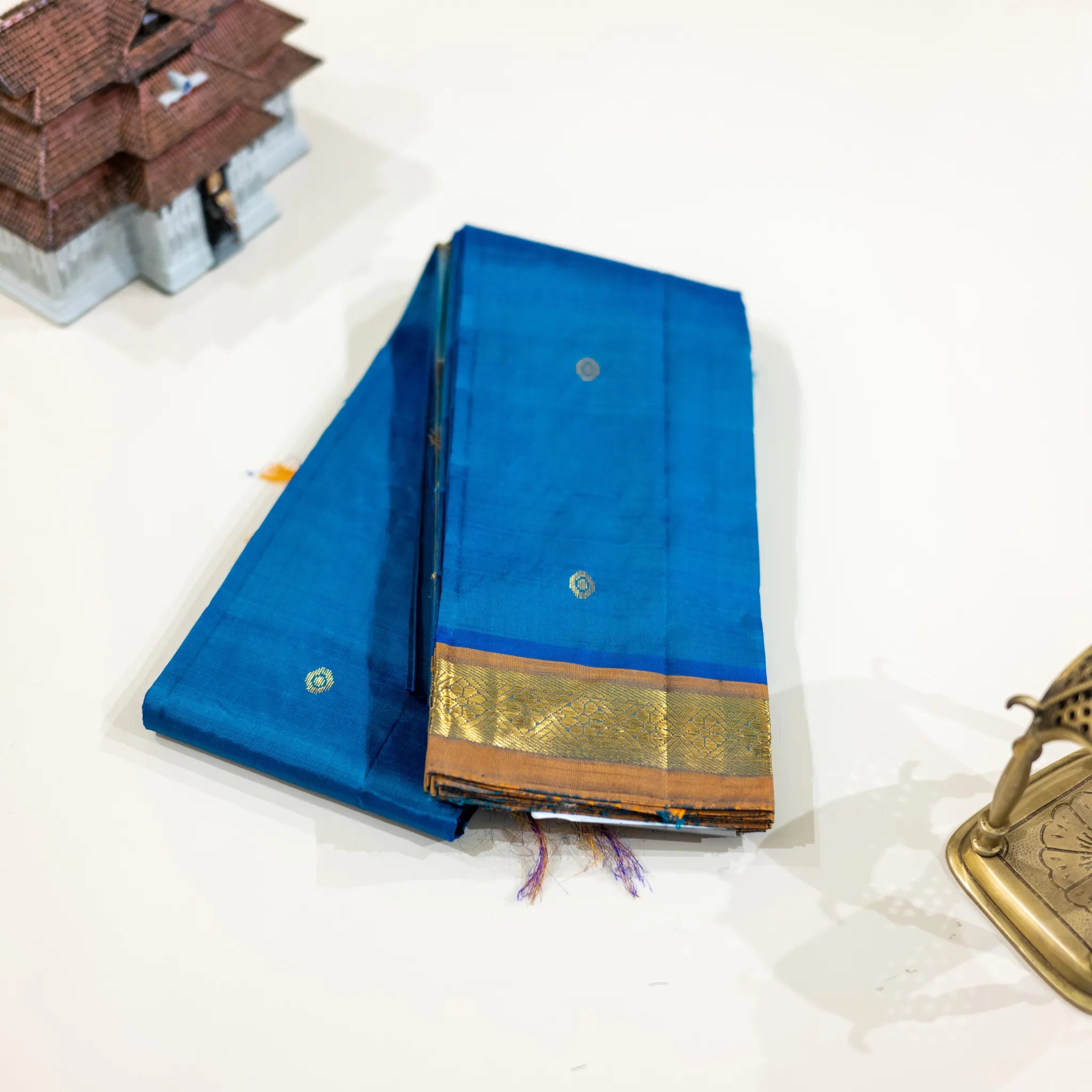 Royal Blue Zari Silk Saree