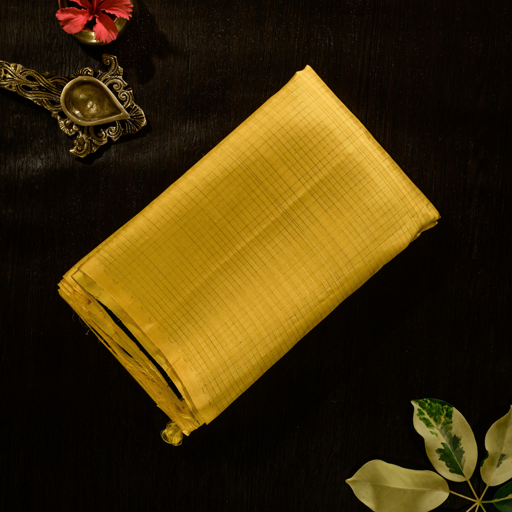 Haridra Rekha Silk Saree