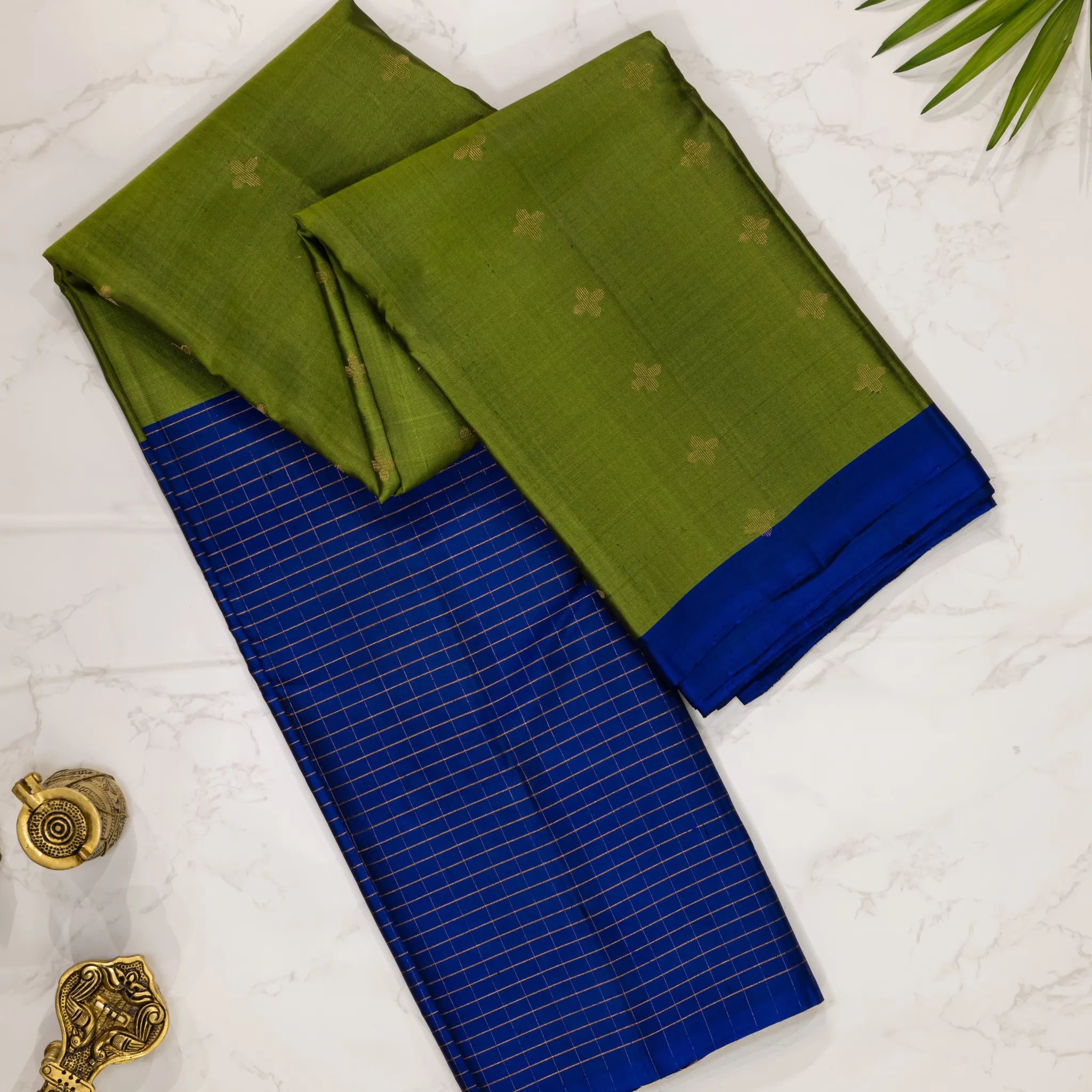 Harit Neelambara Rekha – Kanchipuram Silk Saree