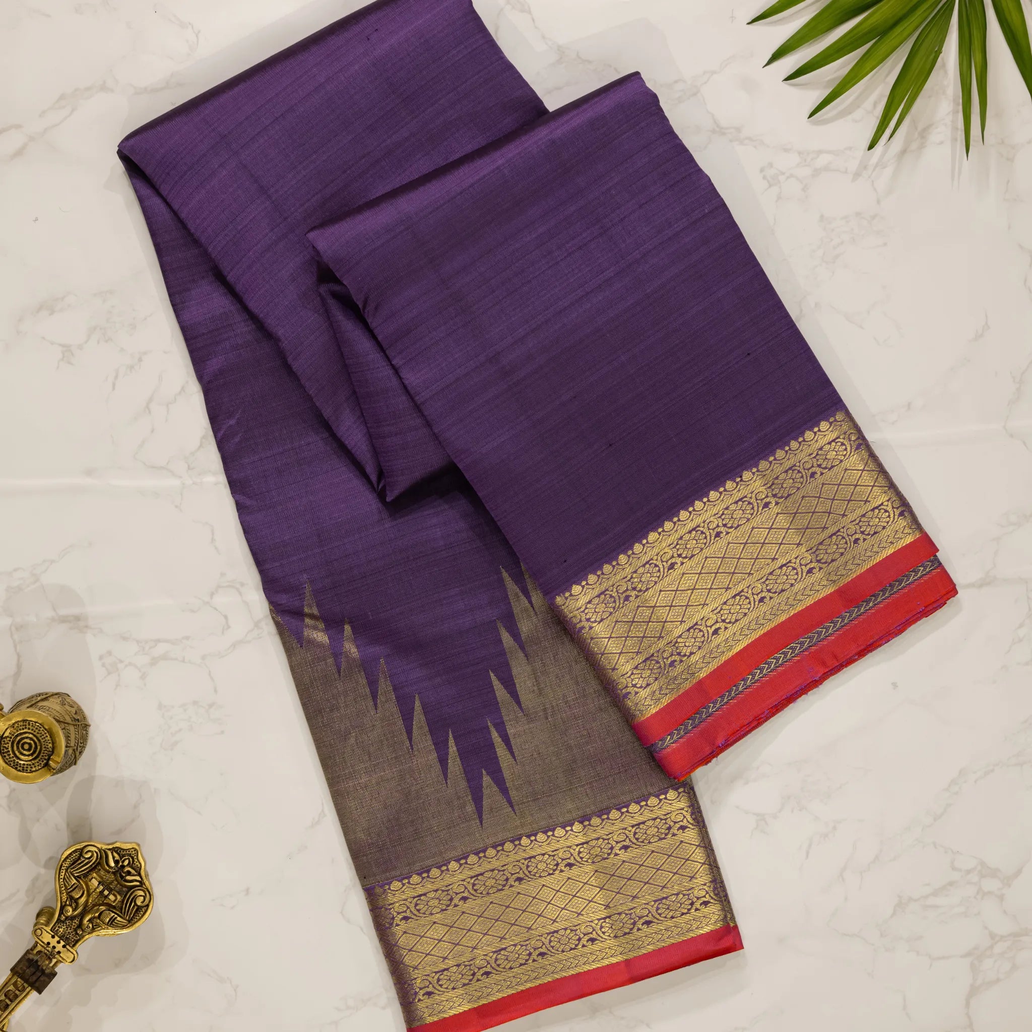 Neelambari Vajrakeshi – Kanchipuram Silk Saree