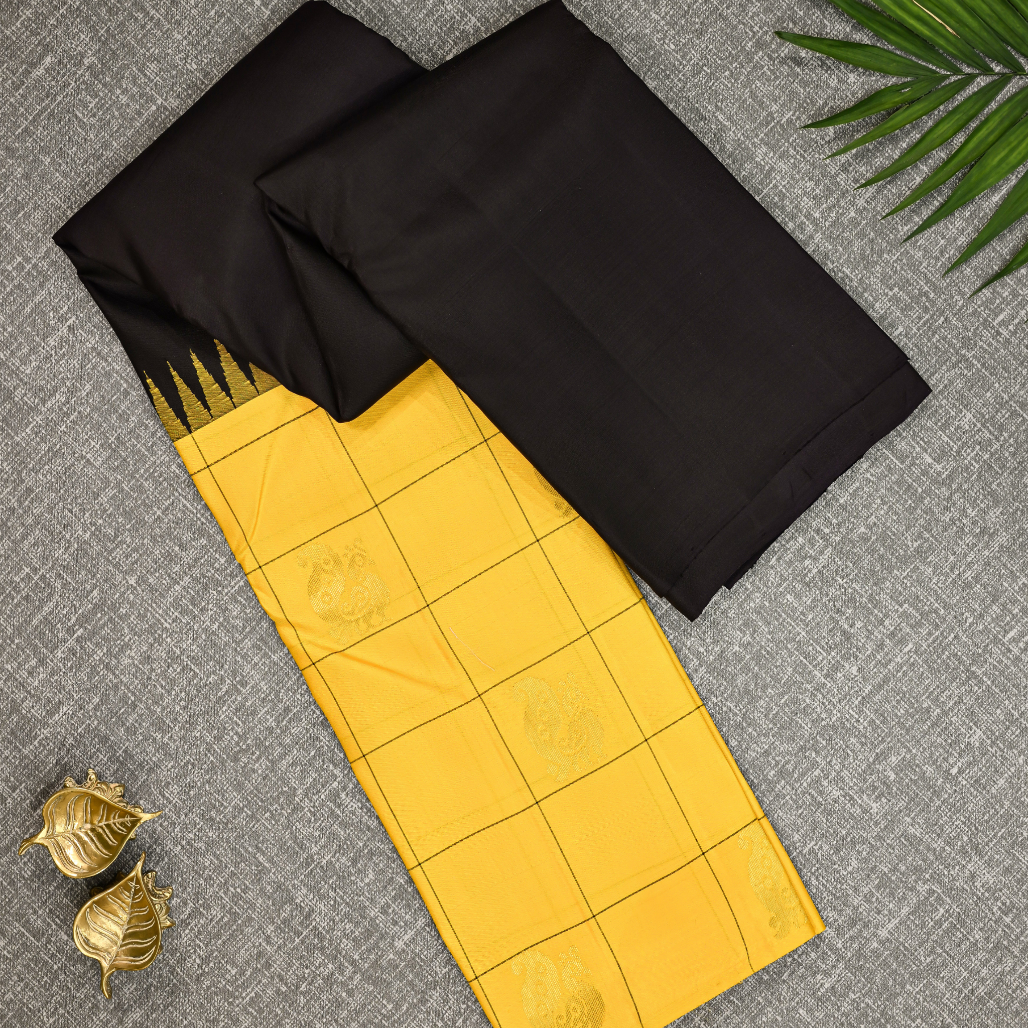 Kanakambara Shyamalika – Kanchipuram Silk Saree