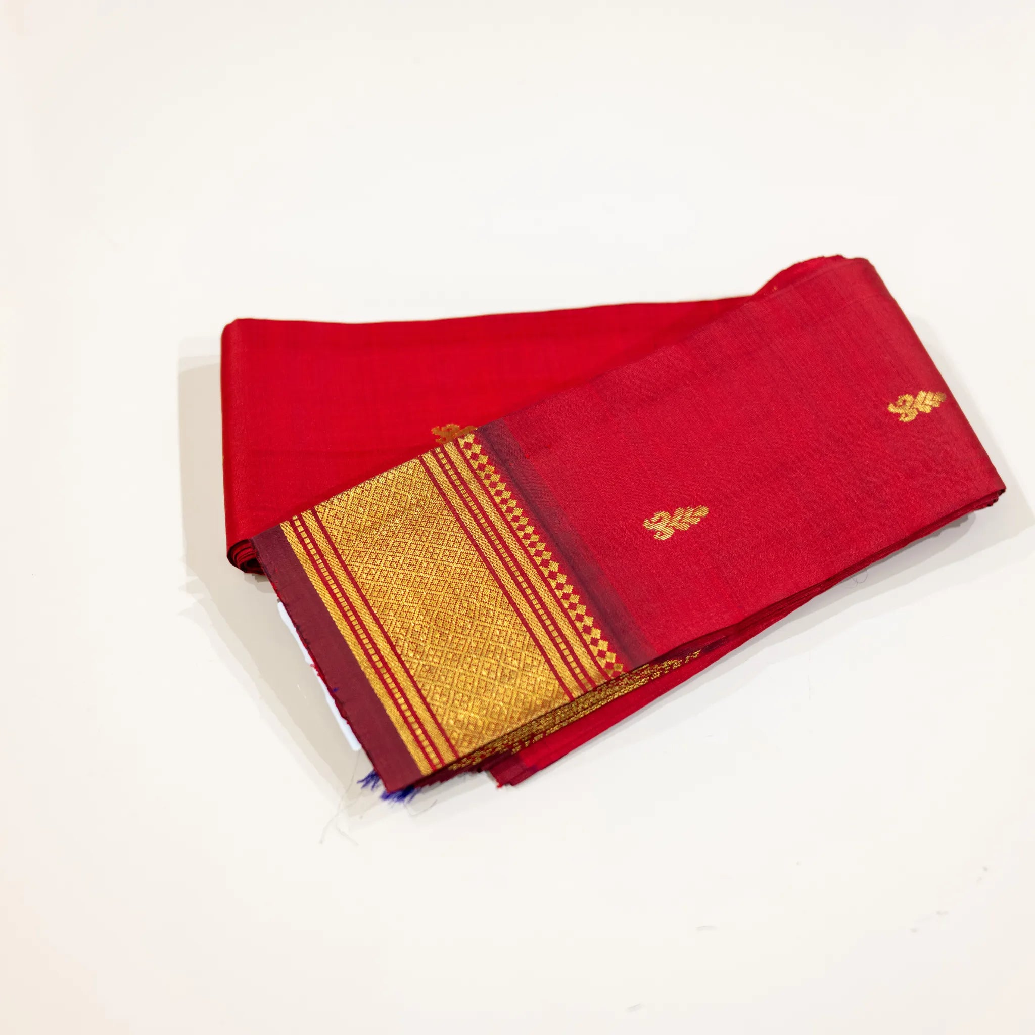 Red Zari Silk Saree
