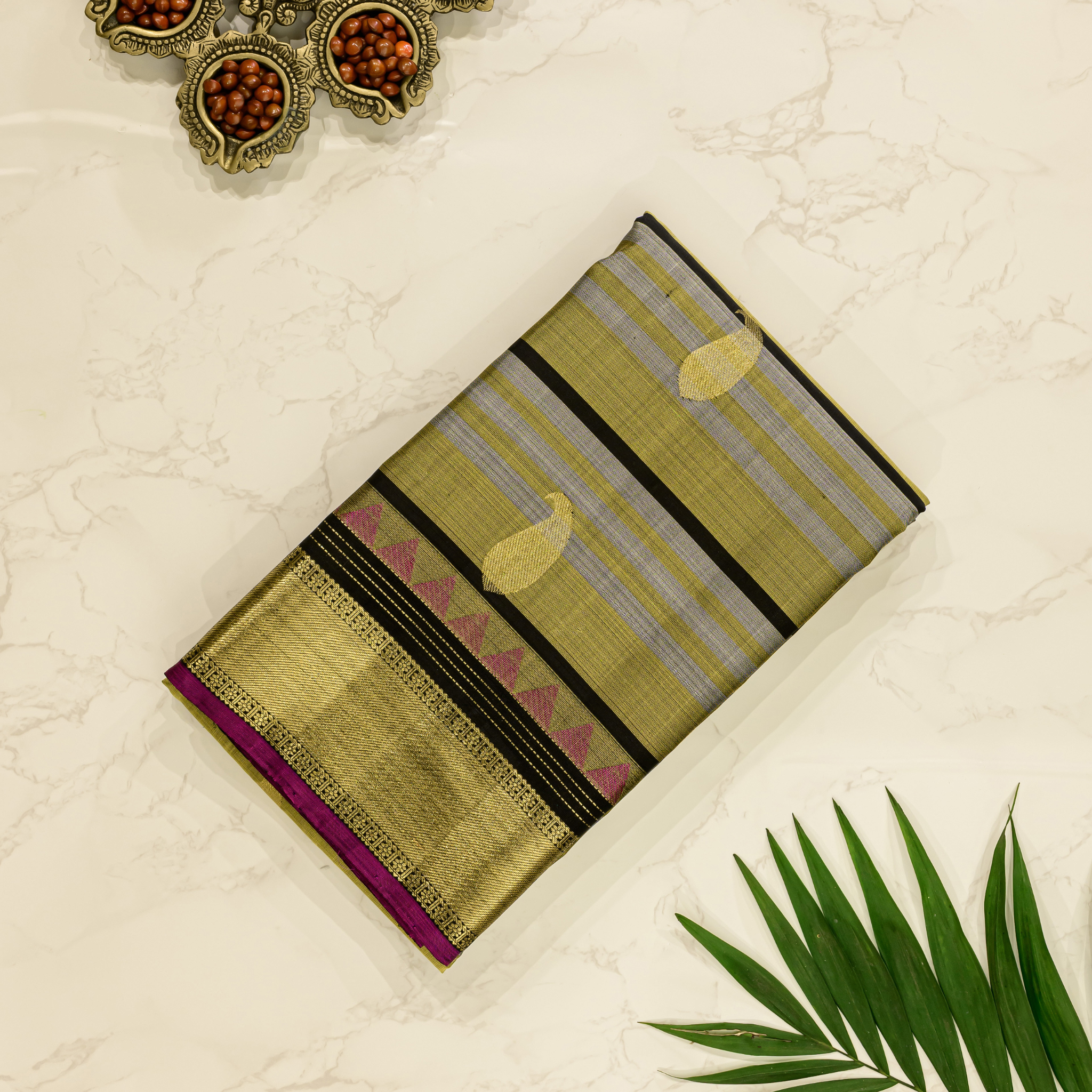 Svarnalekha Mrinalini Kanchipuram Silk Saree