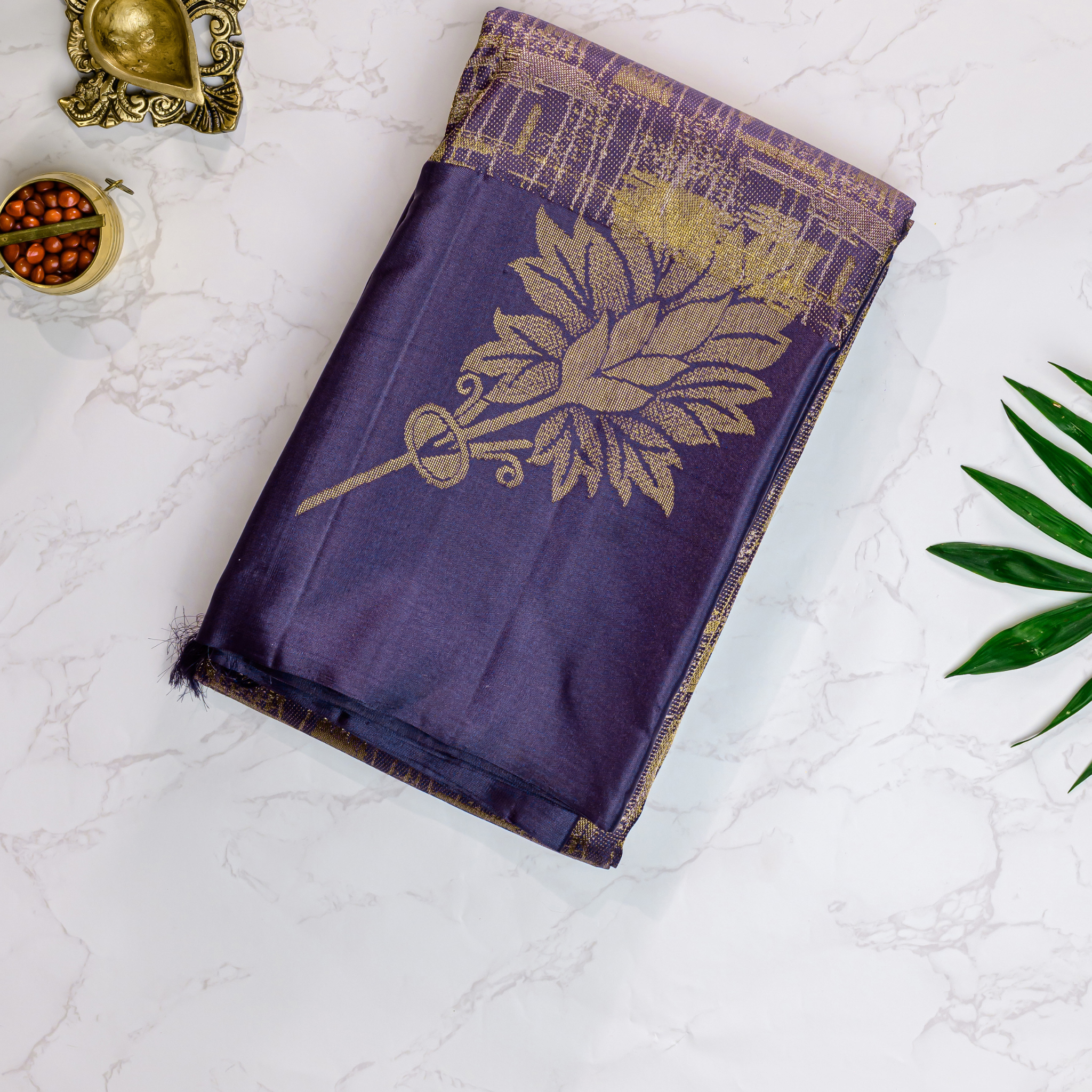 Neelambari Kamalika Kanchipuram Silk Saree