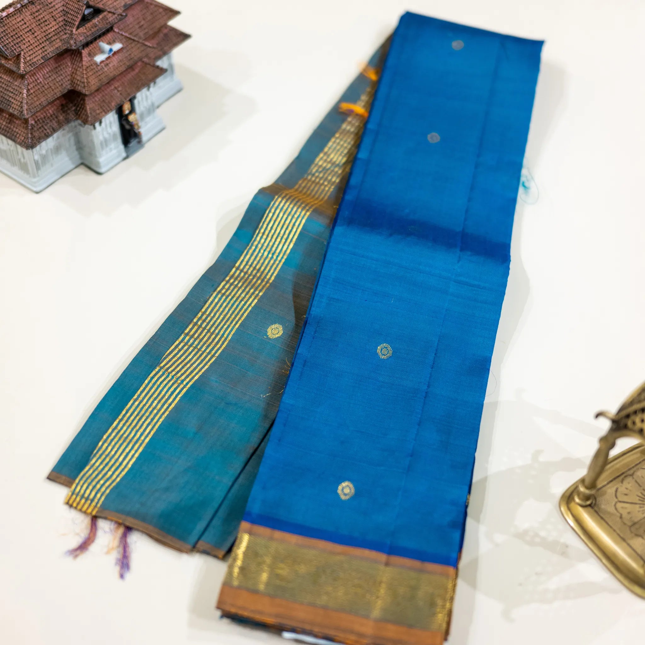 Royal Blue Zari Silk Saree