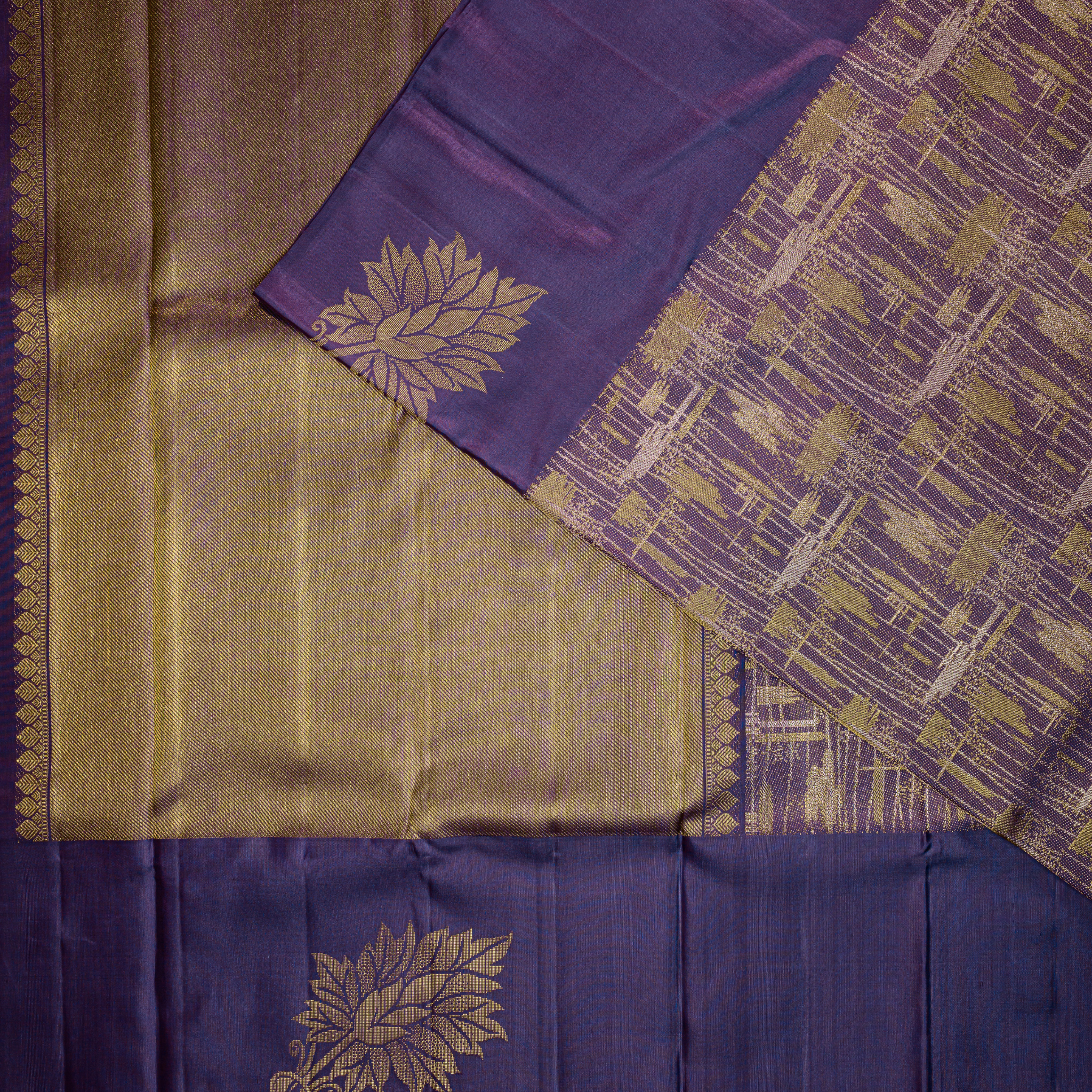 Neelambari Kamalika Kanchipuram Silk Saree