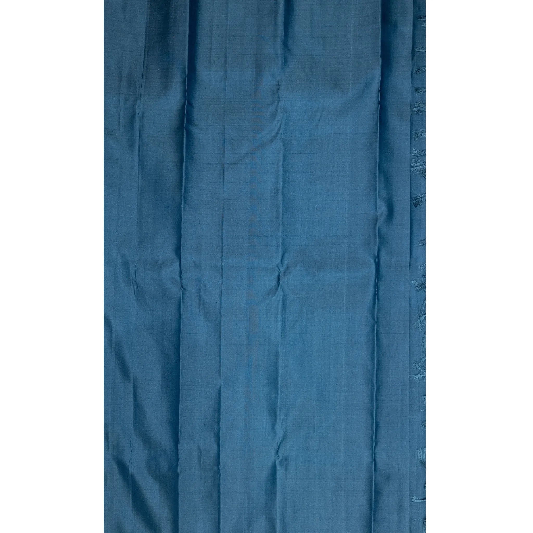 Soft Silk Saree – Navy Blue Self Jacquard Checks with Textured Woven Pallu