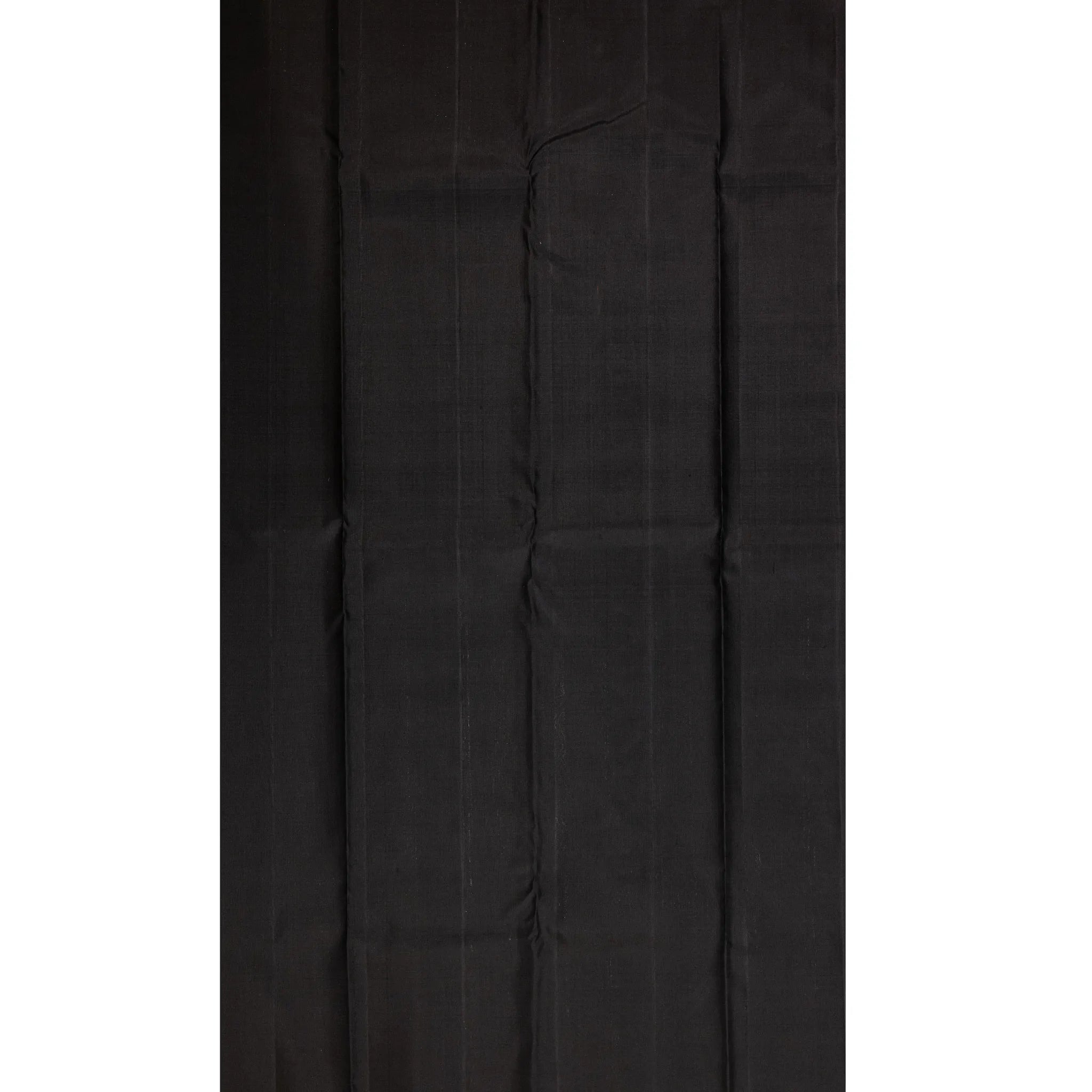 Black Cotton Silk Saree – Pink Floral Jacquard Buttas with Elegant Self Weave