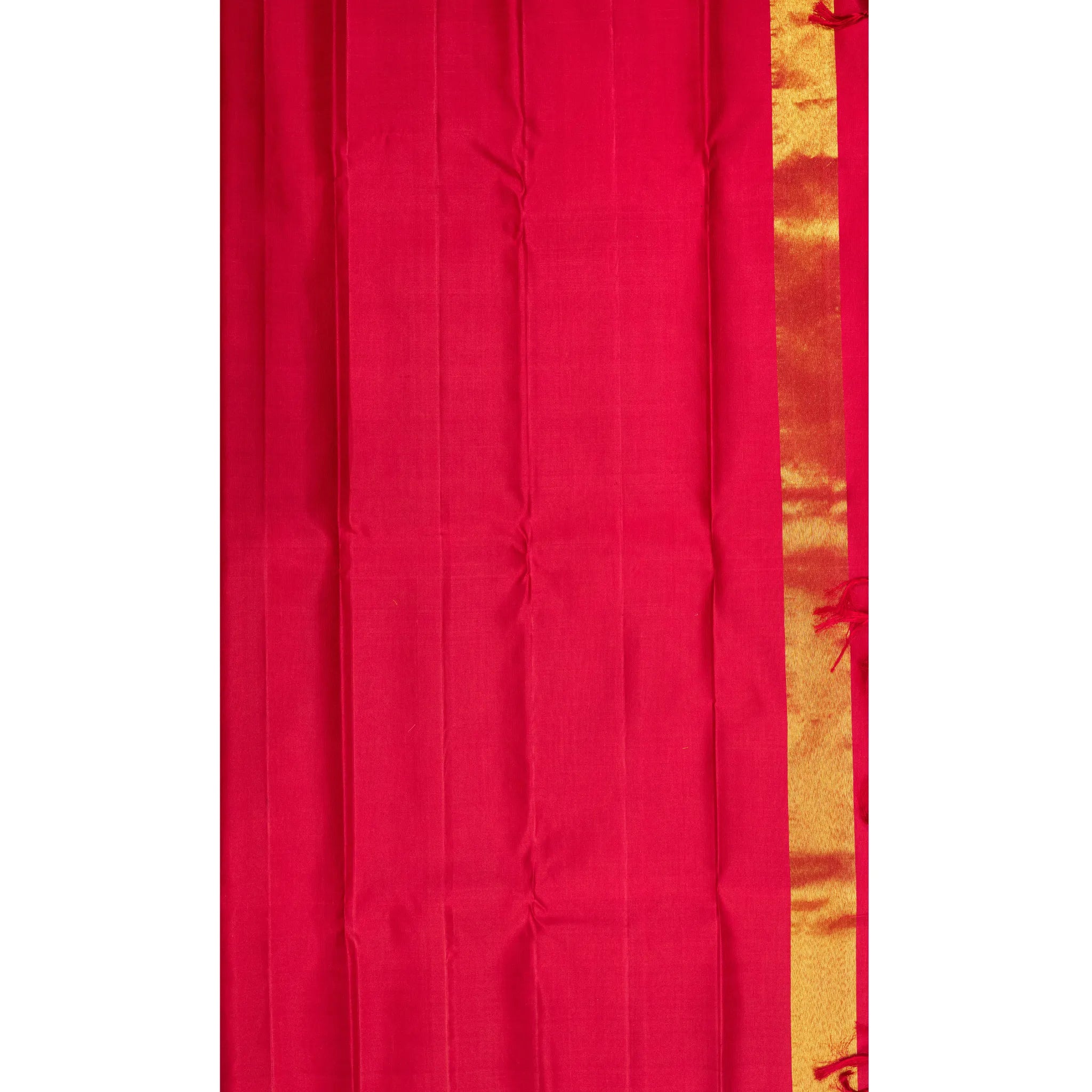 Black Cotton Silk Saree – Gold Paisley Motifs with Mustard Pink Checked Border