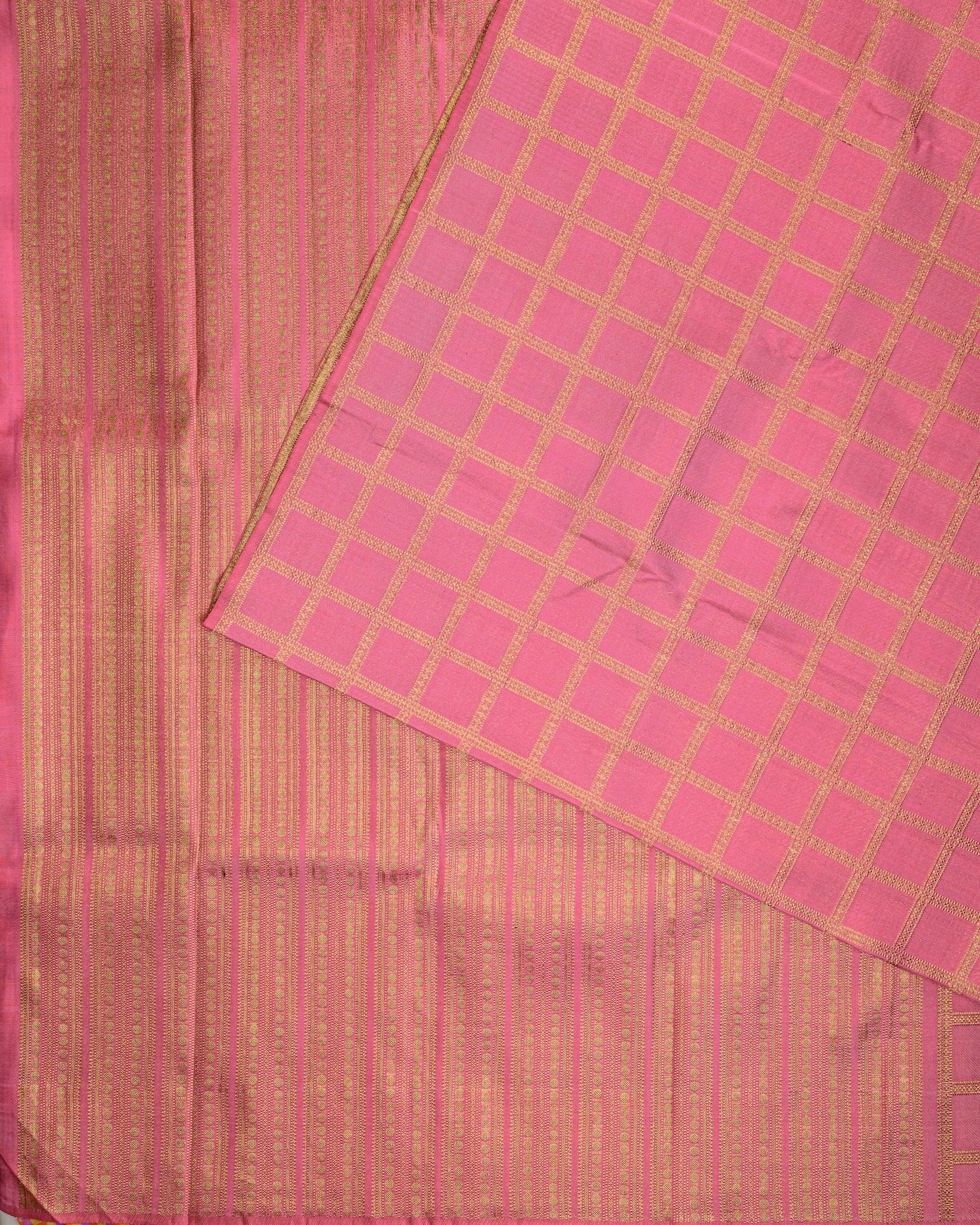 Pink Lotus Silk Saree