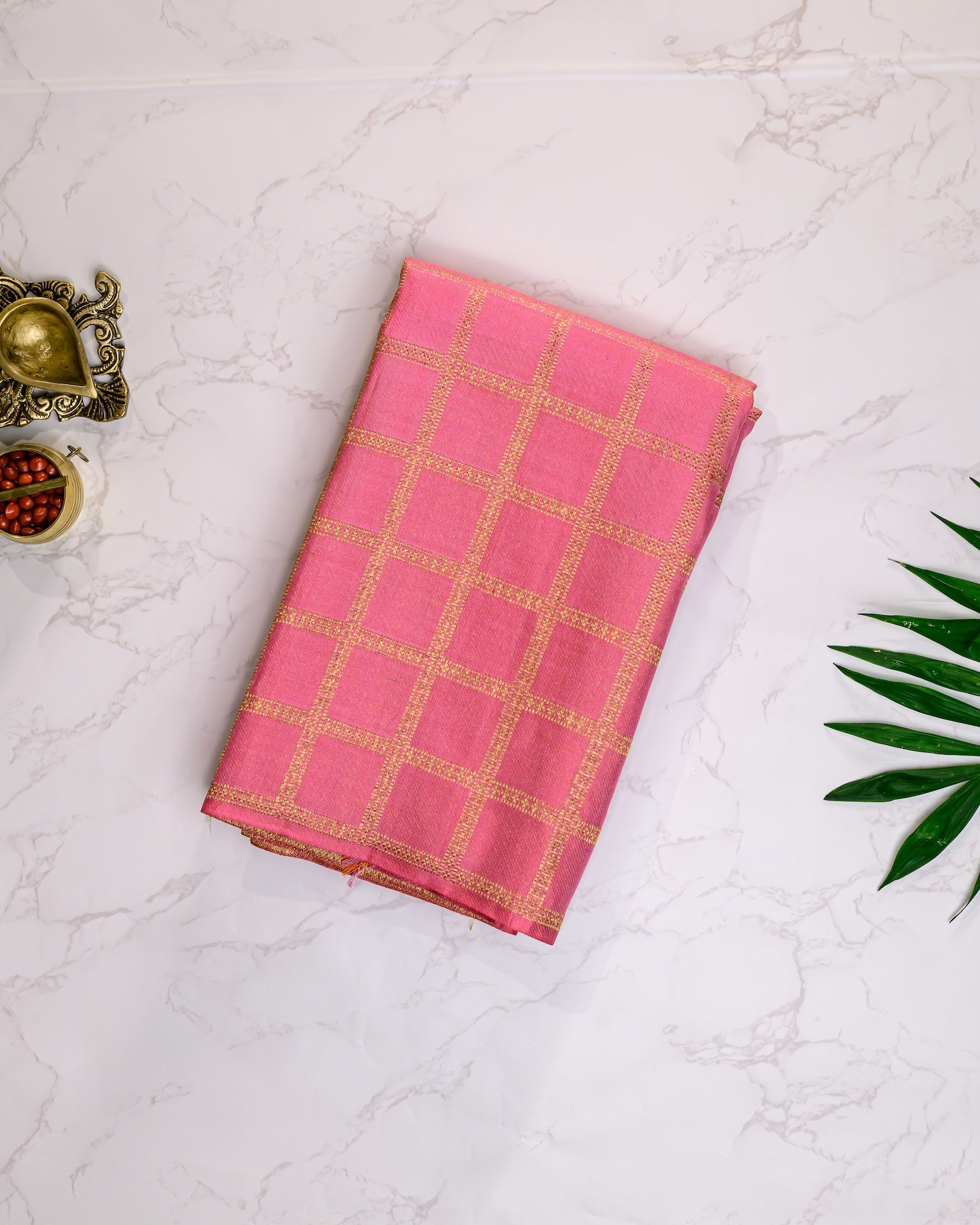 Pink Lotus Silk Saree
